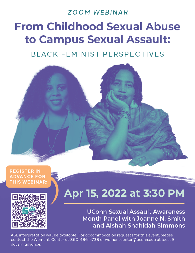 From Childhood Sexual Abuse to Campus Sexual Assault, Black Feminist Perspective Flyer
